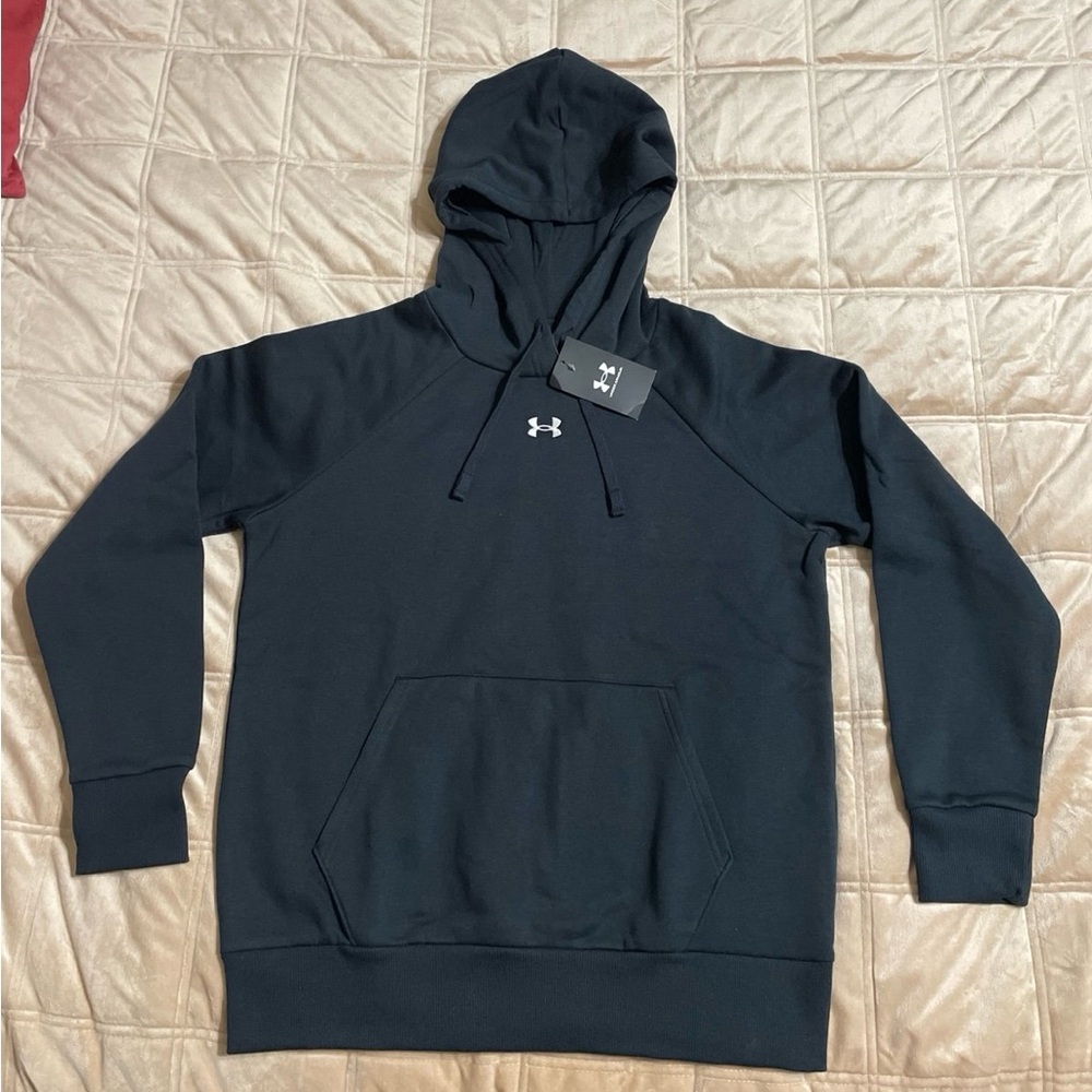 Under Armour Women’s Black Rival Fleece Hoodie. Size : XS. New with Tags